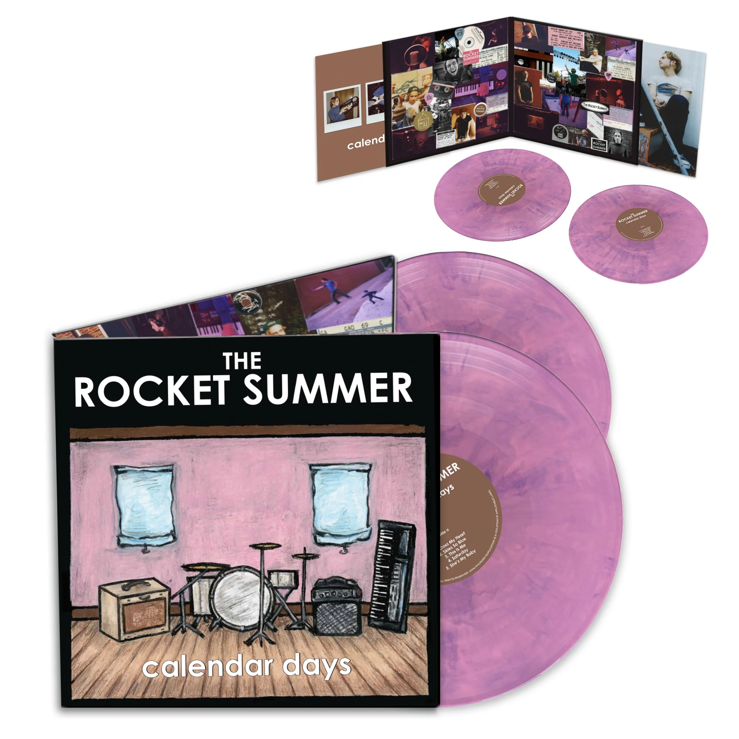 シュリンク付　Rocket Summer　Calendar Days　レコード The Rocket Summer - Calendar Days double album on opaque cotton